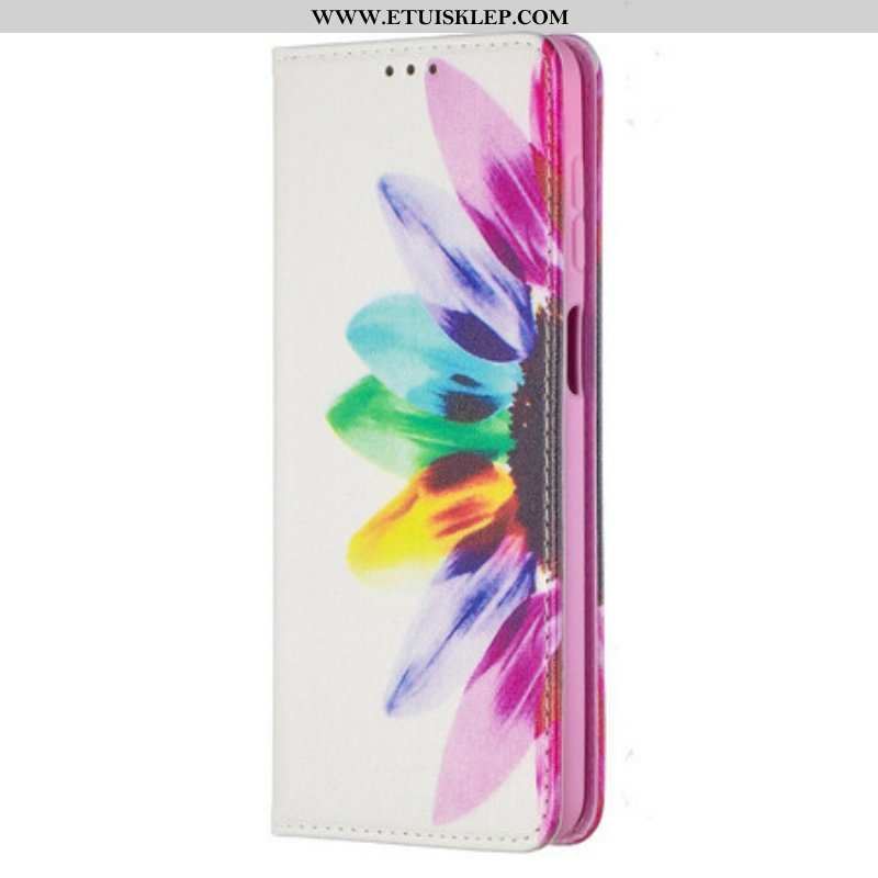 Etui Na Telefon do Samsung Galaxy M12 / A12 Etui Folio Akwarela Kwiat